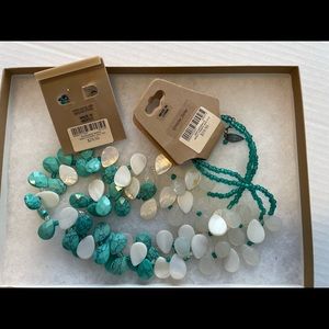 Coldwater Creek Necklace and earrings set